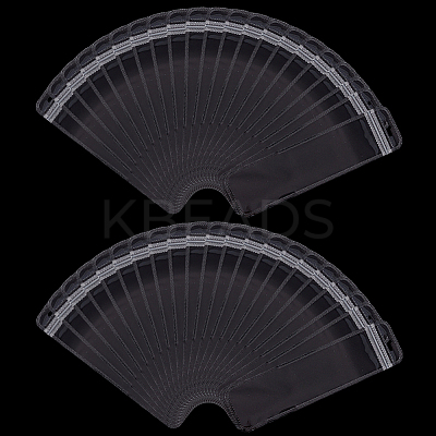 100Pcs Rectangle Long Plastic Zip Top Gift Bags ABAG-SP0001-40-1