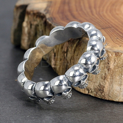 Skull Head Alloy Finger Rings FS-WGF71B4-03-1