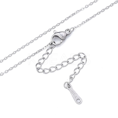 Non-Tarnish 304 Stainless Steel Cable Chains Necklace for Men Women NJEW-N050-A03-S12-1