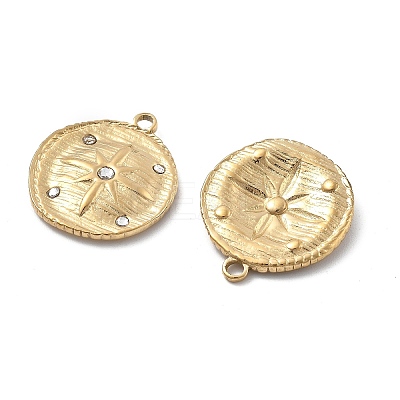 304 Stainless Steel Rhinestone Pendants STAS-Z121-51G-1