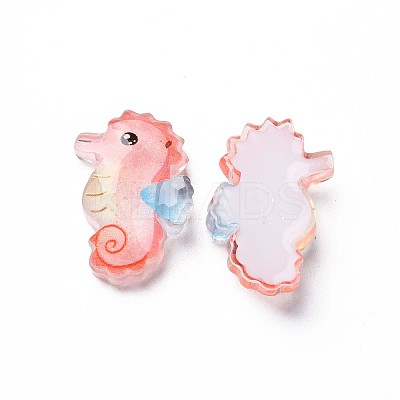 Transparent Epoxy Resin Cabochons X-CRES-S365-44-1