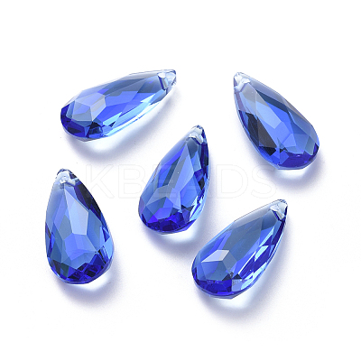 Glass Rhinestone Pendants RGLA-L022-A-206MO-1