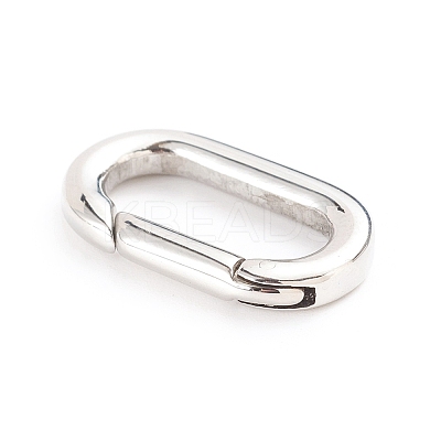 Non-Tarnish 304 Stainless Steel Spring Gate Rings X-STAS-I133-08B-1