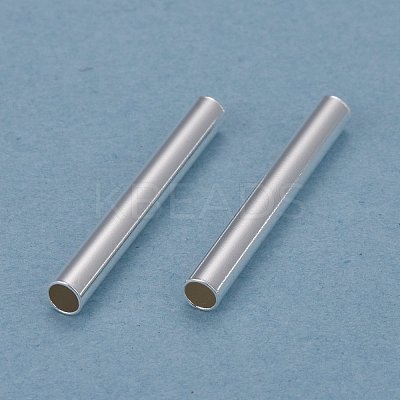 Brass Tube Beads KK-Y003-73G-S-1