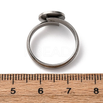 Adjustable 304 Stainless Steel Finger Rings Components STAS-L193-P01-10mm-1