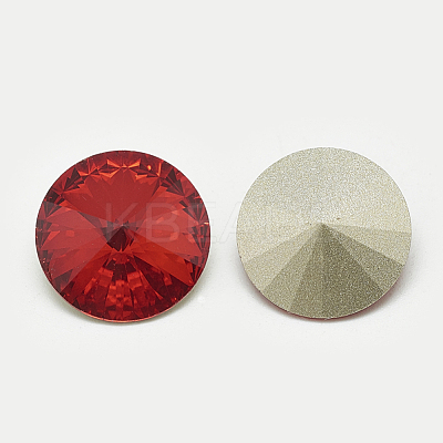 Pointed Back Glass Rhinestone Cabochons RGLA-T086-10mm-07-1