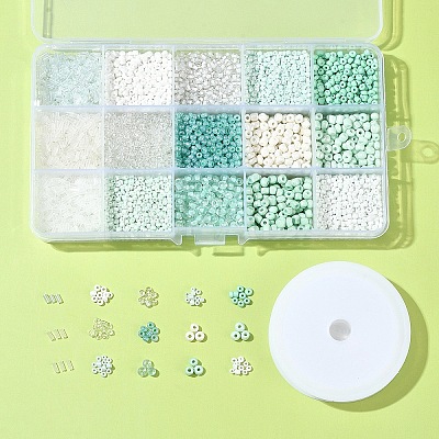DIY Glass Seed Beads Bracelets Jewelry Making Kit DIY-FS0007-64-1