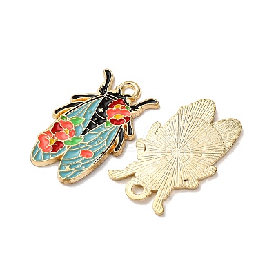 Alloy Enamel Pendants X1-FIND-H051-01C-G-1