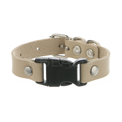 Imitation Leather & Alloy & Plastic Bracelets for Men Women FS-WG10CE2-08-1