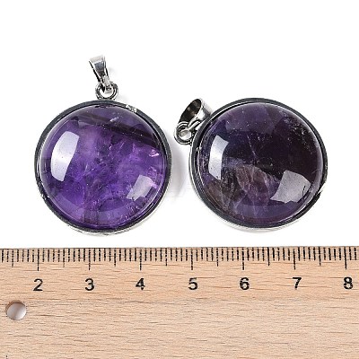 Natural Amethyst Tree of Life with Owl Pendants G-L524-15AS-06-1