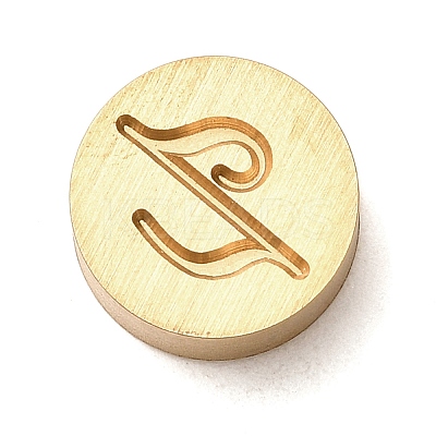 Golden Tone Brass Letter Stamps KK-R005-01Z-1
