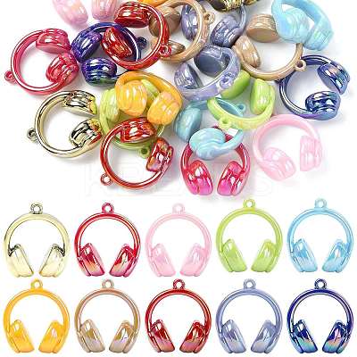 UV Plating Opaque Acrylic Pendants SACR-FZC0001-001J-1