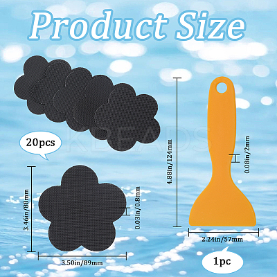 20Pcs PEVA Bathtub Non-Slip Stickers DIY-GF0008-91-1