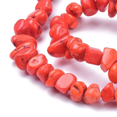 Natural Magnesite Beads Strands TURQ-P001-02A-10-1