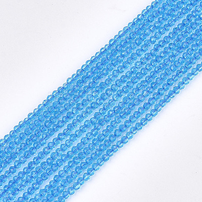 Synthetic Quartz Crystal Beads Strands G-T119-05G-1