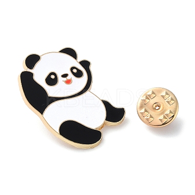 Cartoon Panda Enamel Pins JEWB-G033-01A-1