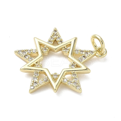 Brass Micro Pave Cubic Zirconia Pendants LS-KK-L248-07G-02-1