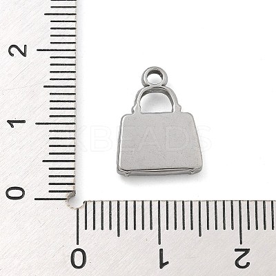 Anti-Tarnish 304 Stainless Steel Charms STAS-M084-01C-P-1