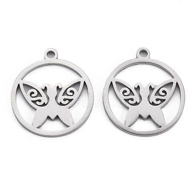 Non-Tarnish 304 Stainless Steel Pendants STAS-N095-061-1