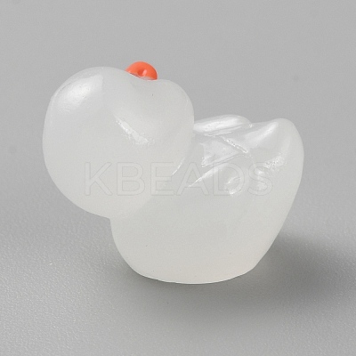Duck Luminous Resin Display Ornaments DJEW-TAC0004-01B-03-1