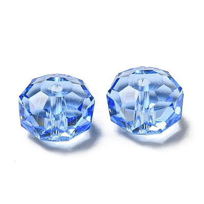 Transparent K9 Glass Beads GLAA-E048-01-17-1