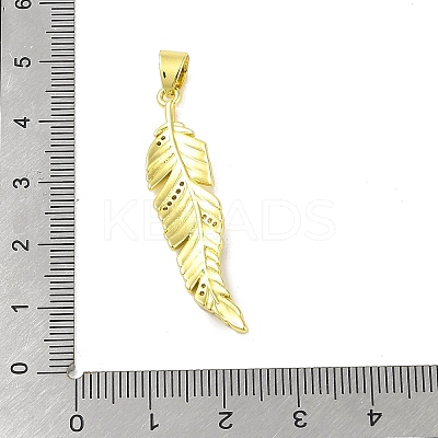 Brass Micro Pave Cubic Zirconia Pendants KK-E111-21G-1