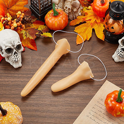 4Pcs 2 Styles Halloween Prank Toy Props PVC Plastic Long Nose AJEW-CN0004-49-1