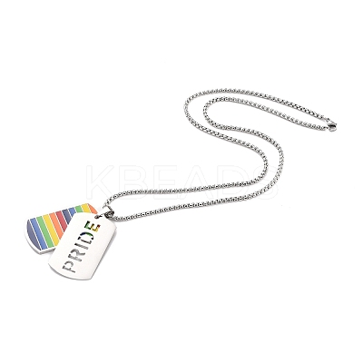 Rainbow Pride Necklace LS-STAS-M292-01P-1