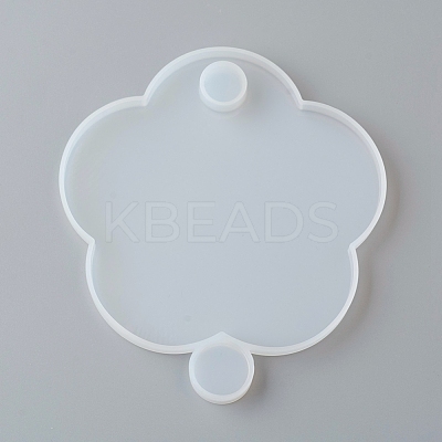 Flower Lid Silicone Molds AJEW-D046-17-1