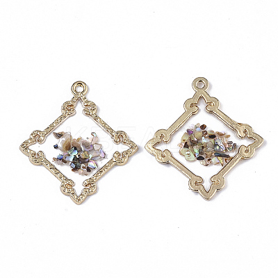 Epoxy Resin Pendants RESI-T045-005-1