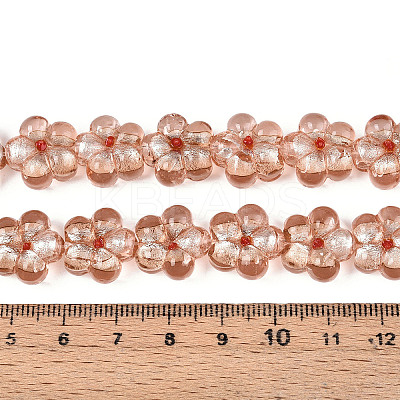 Handmade Silver Foil Glass Beads FOIL-N030-01A-1