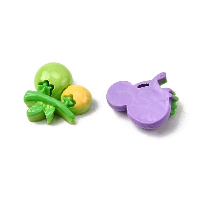 Opaque Resin Cabochons RESI-K046-07-1
