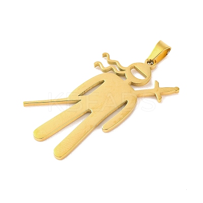 304 Stainless Steel Pendants STAS-Z069-03G-1
