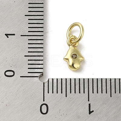 Brass Micro Pave Cubic Zirconia Charms KK-M283-13H-01-1