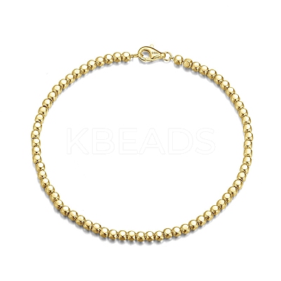 925 Sterling Silver Ball Chain Bracelets BJEW-I314-054A-G-1