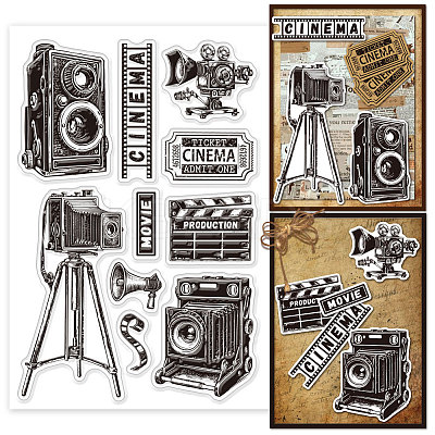 Custom Summer Theme PVC Plastic Clear Stamps DIY-WH0631-0518-1