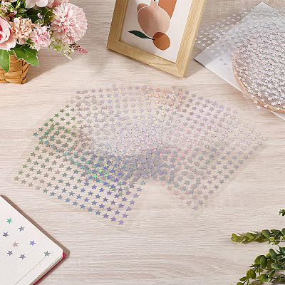 Laser PET Plasitc Stickers DIY-WH20011-43D-1