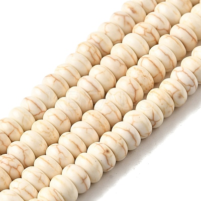Synthetic Turquoise Beads Strands TURQ-G109-6x3mm-07-1