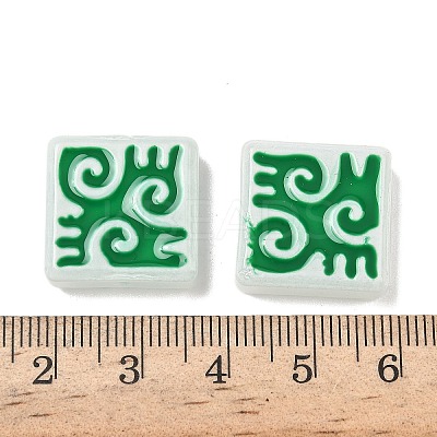 Dyed & Heated Baking Paint Glass Beads LAMP-D004-03C-1