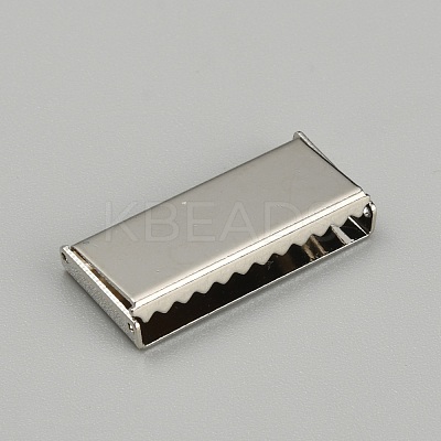 Zinc Alloy Ribbon Crimp Ends FIND-WH0126-13F-P-1