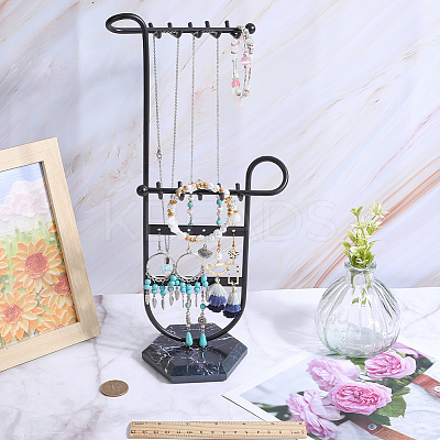 1 Set Iron Storage Jewelry Rack ODIS-SC0001-04EB-1