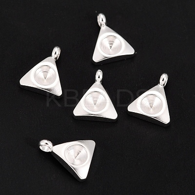 201 Stainless Steel Pendant Rhinestone Settings LS-STAS-G224-29S-1