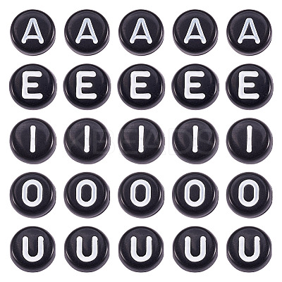 500Pcs 5 Style Opaque Acrylic Beads SACR-TA0001-16-1