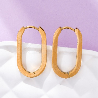 PVD Vacuum Plating 304 Stainless Steel Huggie Hoop Earrings STAS-S103-21G-1