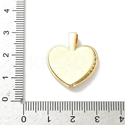 Brass Micro Pave Cubic Zirconia Openable Pendants KK-F905-02G-03-1