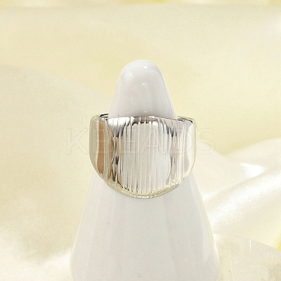 304 Stainless Steel Wide Cuff Rings for Women RJEW-G338-20P-1