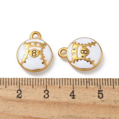 Ion Plating(IP) 304 Stainless Steel Pendants STAS-R008-07G-01-1