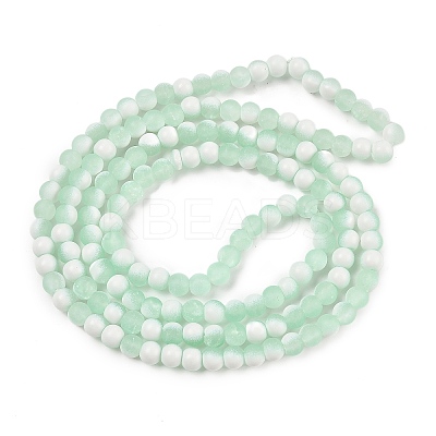 Frosted Crackle Glass Beads X1-GLAA-U001-8mm-M01-1