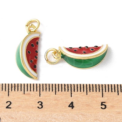 Brass Enamel Pendants KK-A252-38G-05-1