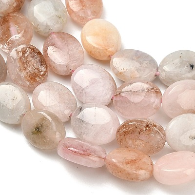 Natural Pink Morganite Beads Strands G-H335-N01-8x10mm-1